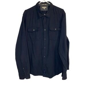 Calvin Klein Jeans Modern Fit Shirt Mens Size XL Gray Button‎ Down Long Sleeve